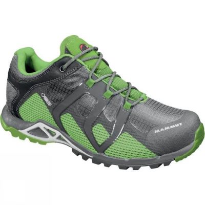 Zapatos Mammut Comfort Low GTX Surround Hombre Gris / Verde - Chile LAO874236